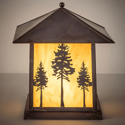 Meyda Custom 273381 Great Pines Vintage Copper Pier Mount