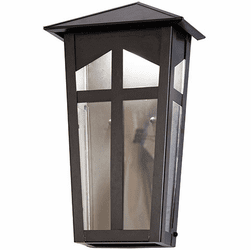Meyda Custom 274361 Portchester Traditional Black Patina LED Exterior Sconce Lighting