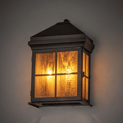 Meyda Custom 276402 Myles Modern Craftsman Brown Outdoor Lighting Sconce