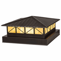 Meyda Custom 278771 Durrant Craftsman Brown LED Pier Mount