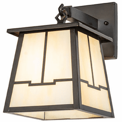Meyda Custom 279475 Bungalow Craftsman Craftsman Brown Outdoor Wall Sconce Lighting