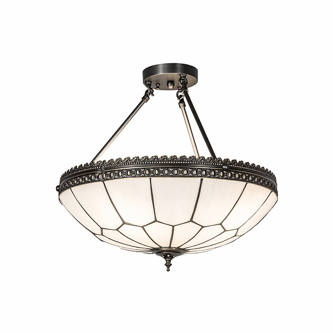 Meyda Custom 281066 Vincent Honeycomb Contemporary Weathered Antique Brass Drop Ceiling Lighting