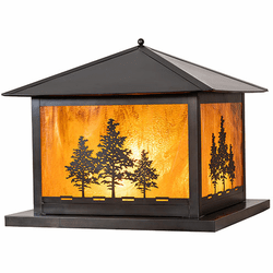 Meyda Custom 281598 Tamarack Craftsman Brown Pier Mount