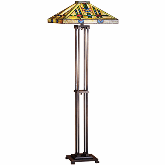 Meyda Custom 28326 Prairie Wheat Tiffany Floor Lamp Lighting MEY28326