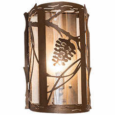 Meyda Custom 285637 Whispering Pines Tyler Bronze Wall Lighting