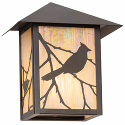 Meyda Custom 286578 Seneca Craftsman Brown Outdoor Sconce Lighting