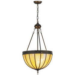 Meyda Custom 28691 Gothic Craftsman Brown Pendant Lamp