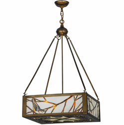 Meyda Custom 28707 Backyard Friends Country Antique Copper Pendant Lamp