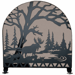 Meyda Custom 28735 Moose Creek Rustic Fireplace Screen
