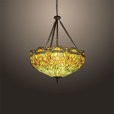Meyda Lighting 30283 Tiffany Hanginghead Dragonfly Tiffany Antique Drop Lighting