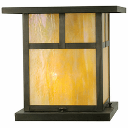Meyda Custom 30319 Hyde Park Craftsman Craftsman Brown Outdoor Pier Mount