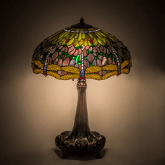 Meyda Lighting 31112 Tiffany Hanginghead Dragonfly Tiffany Table Lamp