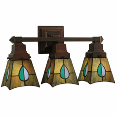 Meyda Lighting 31231 Mackintosh Leaf Tiffany Lighting Sconce