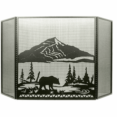 Meyda Custom 31616 Bear Creek Country Fireplace Screen