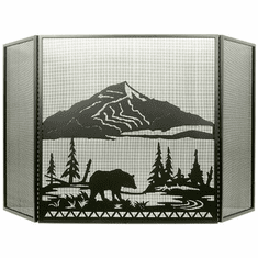 Meyda Custom 31617 Bear Creek Country Fireplace Screen