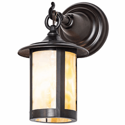 Meyda Custom 3623 Fulton Craftsman Brown Exterior Light Sconce