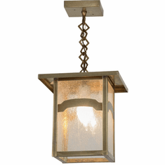 Meyda Custom 38990 Hyde Park Mountain View Craftsman Zasdy Natural Drop Lighting Fixture