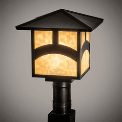 Meyda Custom 39312 Seneca Craftsman Craftsman Brown Outdoor Post Light