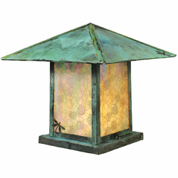 Meyda Custom 40604 Seneca Rustic Verdigris Exterior Pier Mount