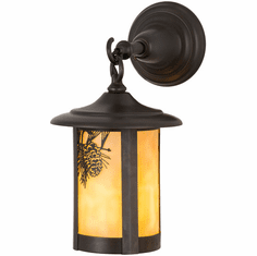Meyda Custom 43801 Fulton Winter Pine Country Beige Craftsman Outdoor Wall Lighting