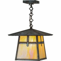Meyda Custom 45003 Stillwater Cross Mission Craftsman 43" Tall Exterior Foyer Lighting Pendant