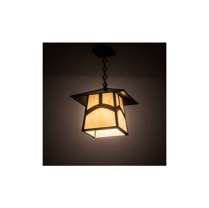 Meyda Custom 45167 Stillwater Mission Craftsman Brown Pendant Light