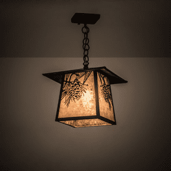 Meyda Custom 45746 Stillwater Country Craftsman Brown Hanging Pendant Lighting