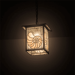 Meyda Custom 47763 Nautilus Country Verdigris Drop Lighting