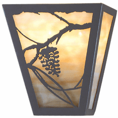 Meyda Custom 48307 Whispering Pines Rustic Timeless Bronze Lighting Sconce