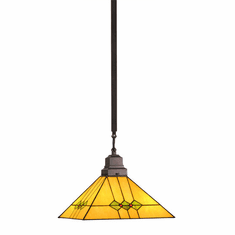 Meyda Lighting 49117 Martini Mission Tiffany Hanging Light Fixture