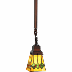 Meyda Lighting 49122 Martini Mission Tiffany Mini Pendant Lighting