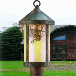 Meyda Custom 50566 Fulton Country Outdoor Lamp Post Light Fixture