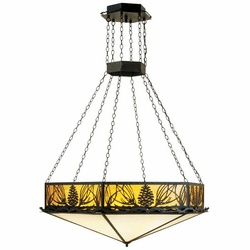 Meyda Custom 51006 Mountain Pine Rustic Hanging Light