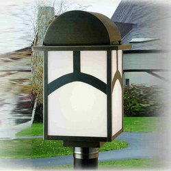 Meyda Custom 51891 Mission Craftsman Exterior Pole Lighting Fixture