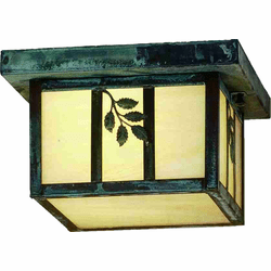 Meyda Custom 51892 Hyde Park Outdoor Flush Ceiling Light Fixture