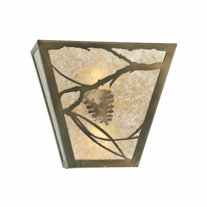 Meyda Custom 52063 Whispering Pines Rustic Antique Copper Wall Light Fixture