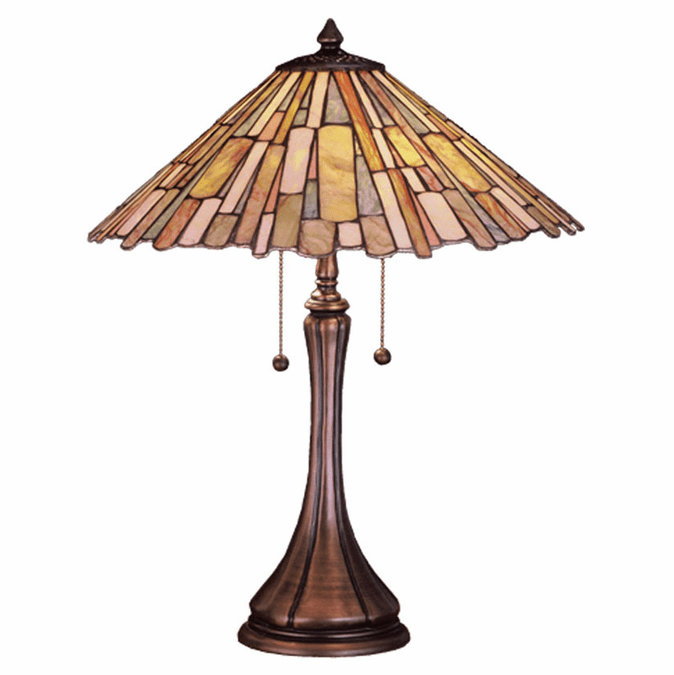 Meyda Lighting 52158 Jadestone Delta Tiffany 17" Wide Table Light