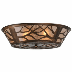 Meyda Custom 52883 Branches Rustic Antique Copper Flush Mount Lighting