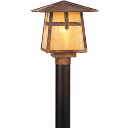 Meyda Custom 54678 Stillwater Mission Vintage Copper Outdoor Lamp Post Light