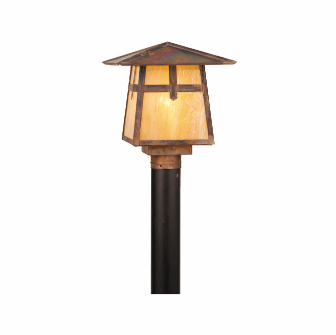 Meyda Custom 54678 Stillwater Mission Vintage Copper Outdoor Lamp Post Light