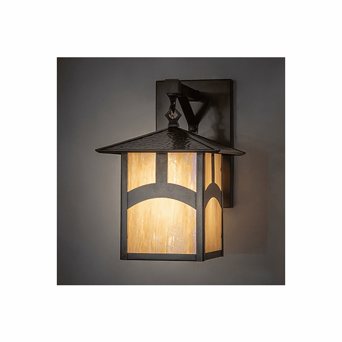 Meyda Custom 54987 Seneca Mission Craftsman Brown Outdoor Wall Sconce Lighting