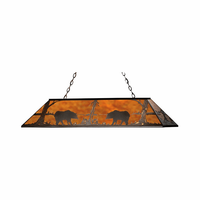 Meyda Custom 65415 Bear at Lake Country Kitchen Island Light Fixture