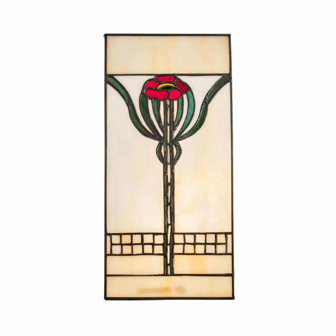 Meyda Lighting 67291 Poppy Tiffany Stained Glass Window