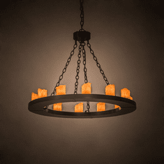 Meyda Custom 69638 Loxley Contemporary Timeless Bronze Chandelier Lighting