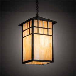 Meyda Custom 72077 Watchtower Mission Craftsman Brown Exterior Drop Ceiling Lighting