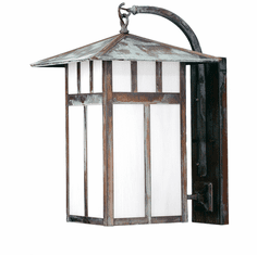 Meyda Custom 72463 Seneca Modern Verdigris LED Light Sconce