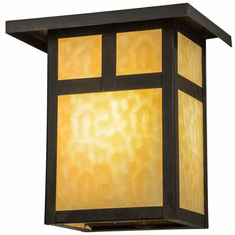 Meyda Custom 73550 Hyde Park Craftsman Craftsman Brown Outdoor Wall Sconce Lighting