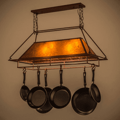 Meyda Custom 77830 Mission Rust Kitchen Island Light