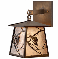 Meyda Custom 82147 Whispering Pines Rustic Antique Copper Sconce Lighting