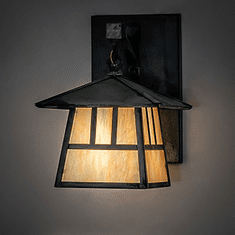 Meyda Custom 92836 Stillwater Craftsman Verdigris Outdoor Lighting Wall Sconce